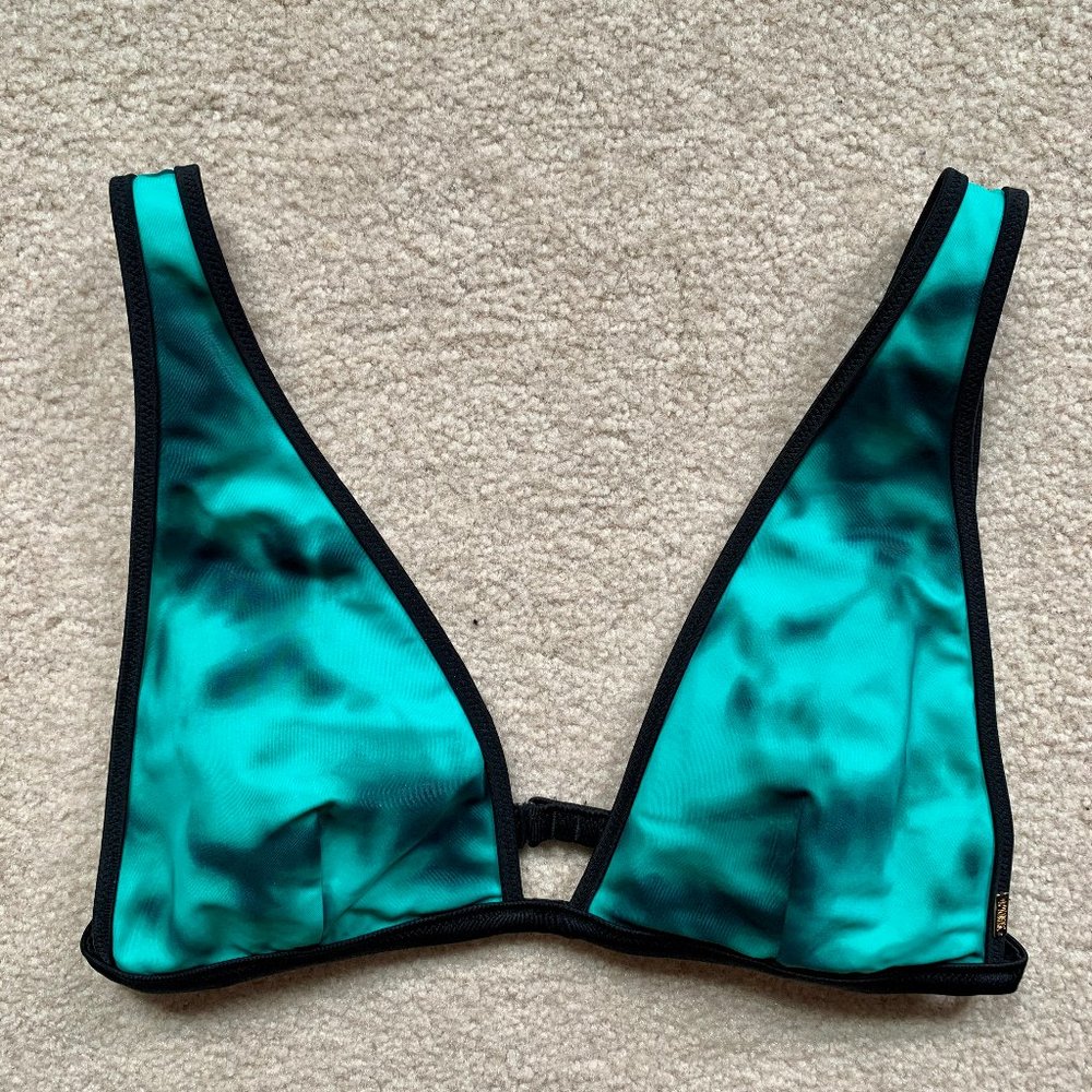 PINK Blue Swim Top